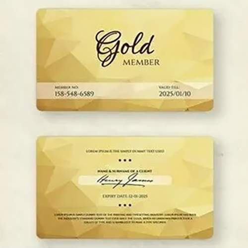 Membership Pvc Card