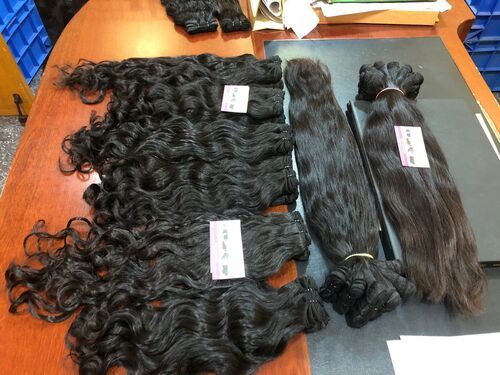 INDIAN TEMPLE HAIR VIRGIN HUMAN WEFT HAIR REMY QUALITY HAIR BUNDLES IN HAIR KING