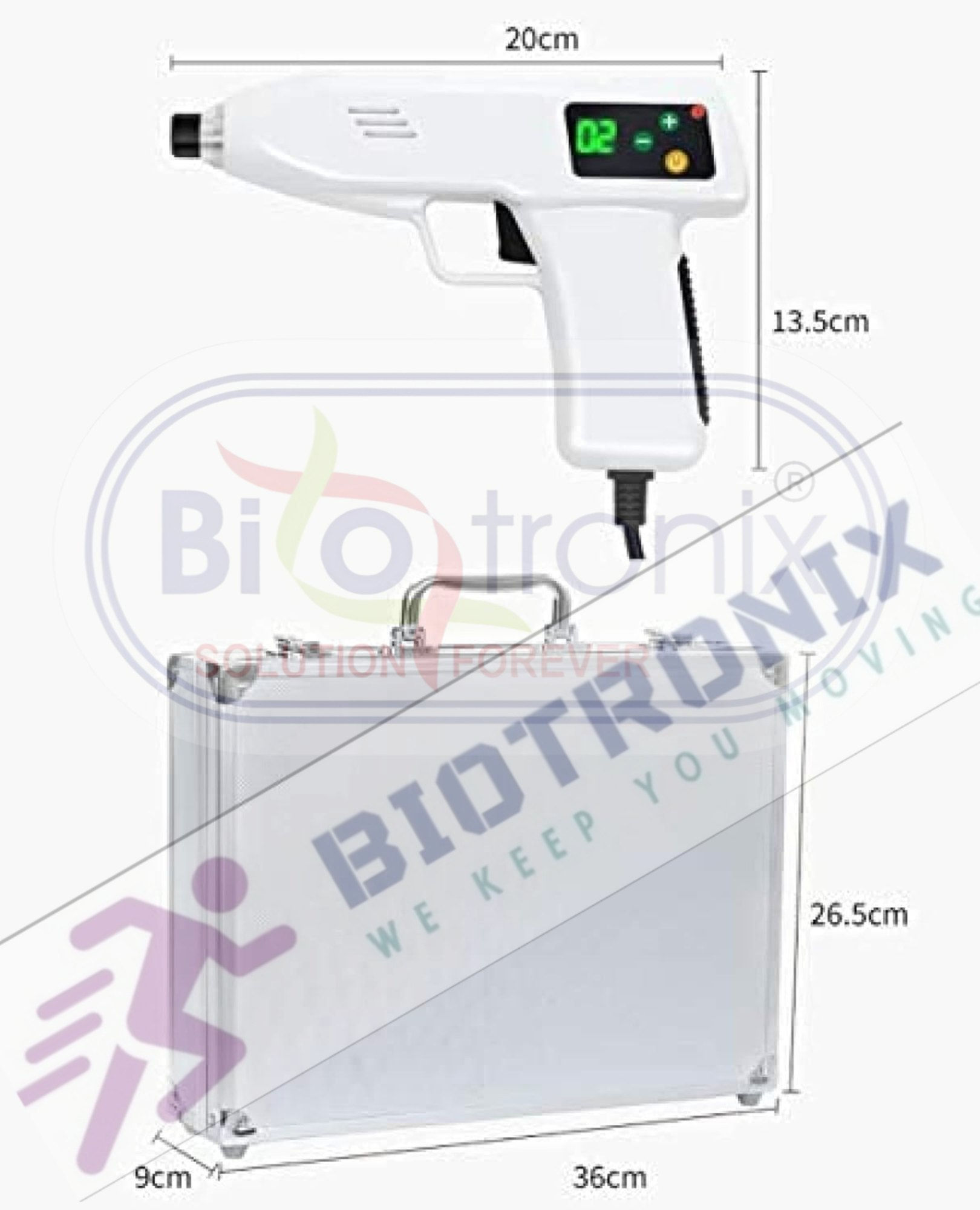 Biotronix Chiropractic Gun,Chiropractic Adjusting Tool Instrument Electric Impulse Gun GINHA HL750