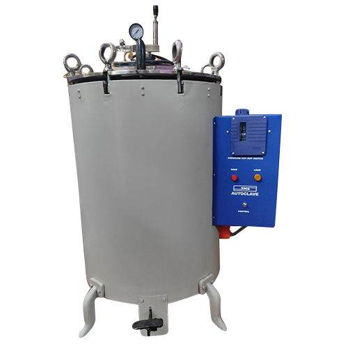 Vertical Laboratory Autoclave - High-Grade Stainless Steel, 200-250 Volts | Semi-Automatic Operation, Multiple Valves for Efficient Sterilization