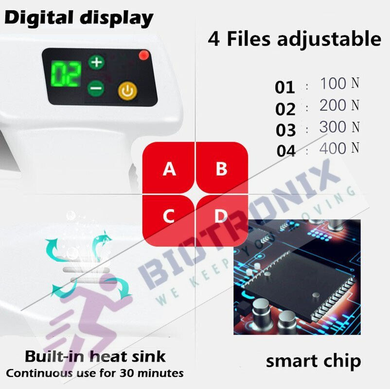 Digital 4 Levels Chiropractor Gun Electrical Spine Adjuster Force Gun