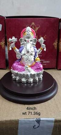 New Design Silver Ganesh Statue