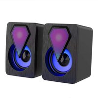 RGB Desktop Speakers, Plug, and Play USB Powered Speaker