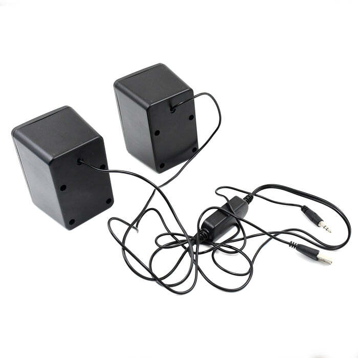 RGB Desktop Speakers, Plug, and Play USB Powered Speaker