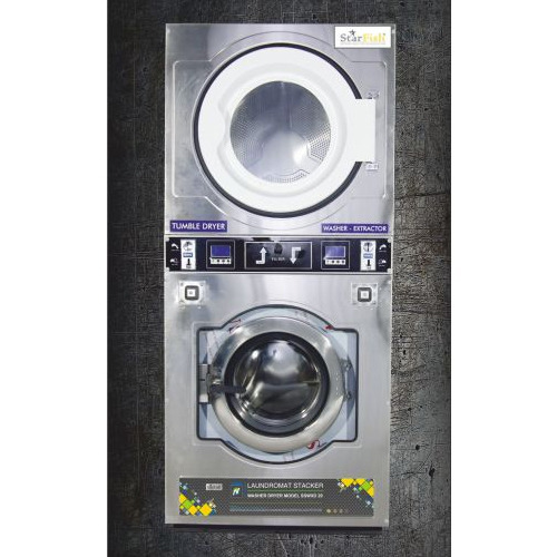 Sswxd20 20 Kg Industrial Stack Washer Dryer - Drum Diameter: A 700 X 450  Meter (M)