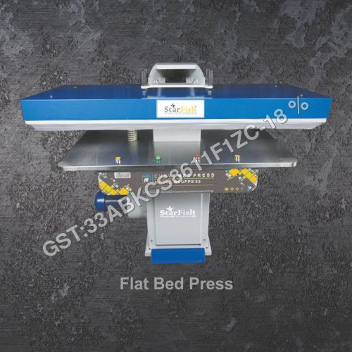 Flat Bed Hot Head Laundry Press-Steam 5x2 Ft SFBPS 52