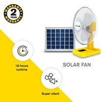 Desktop solar fan