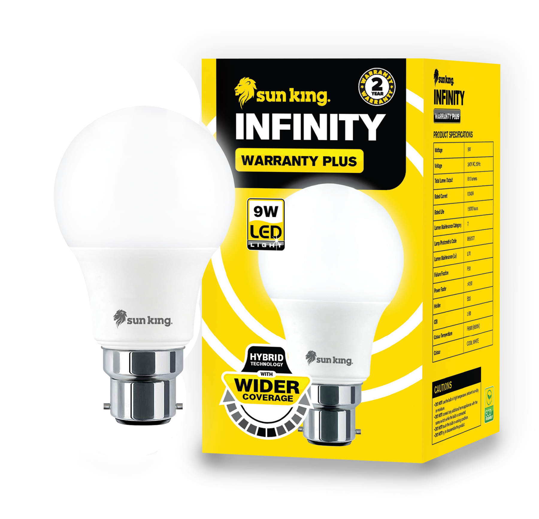 Bright And Shining Cool White 9 Watt Led Bulb