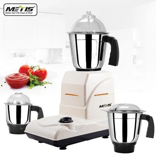 750 W White Mixer Grinder Set - Color: Different Available