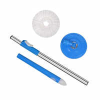 Plastic Blue Mop Handle - Stainless Steel/pvc, Length 2-4 Feet, Available In Multiple Colors | Ergonomic Grip, Versatile Compatibility