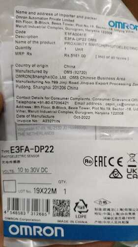 OMRON , E3FA-DP22