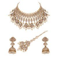 Traditional Jewellery | Wedding collection| Bridal reverse ad necklace |Reverse AD Choker| Designer jewelry| Floral Necklace