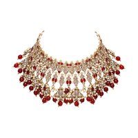 Traditional Jewellery | Wedding collection| Bridal reverse ad necklace| Reverse AD Choker| Designer jewelry| Floral Necklace..