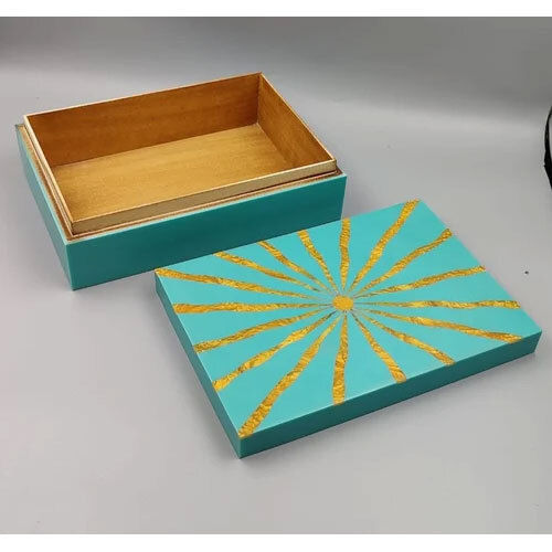 Plain Resin Mdf Jewellery Box - Size: 10x12x2 (Lxwxh) Inch