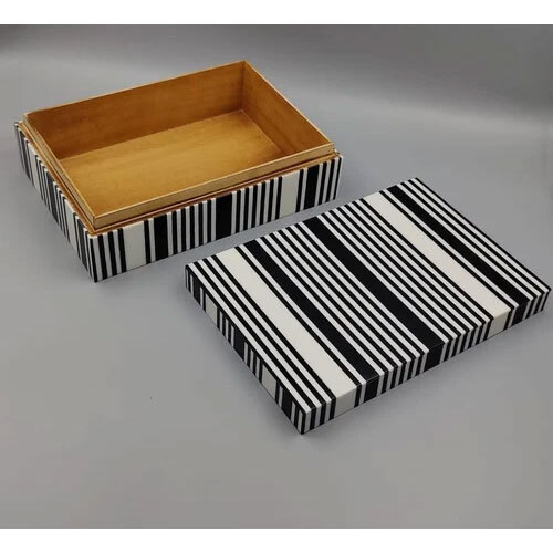 Black Resin MDF Jewellery Box