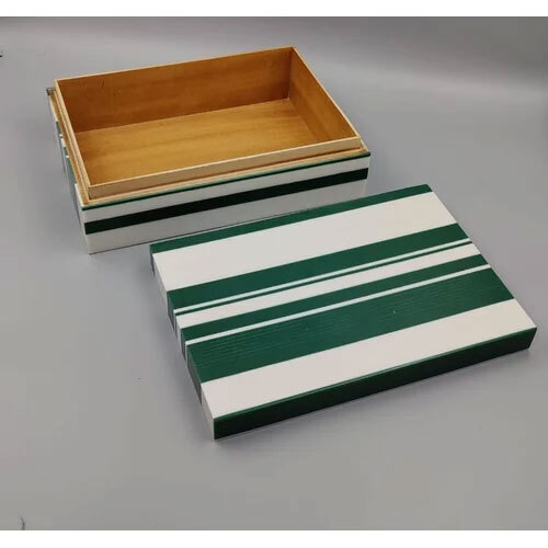 Green Resin MDF Jewellery Box