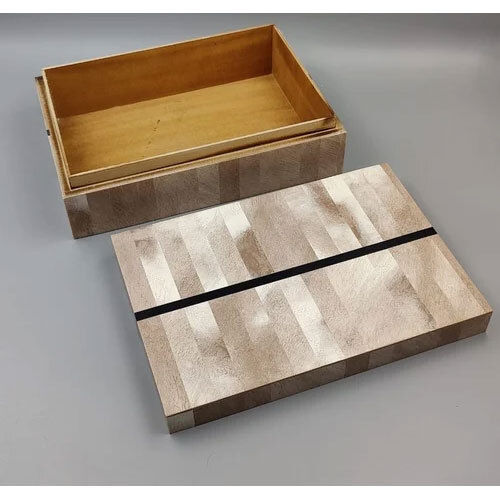 Rectangle Wooden Printed Jewellery Box - Material: Wood