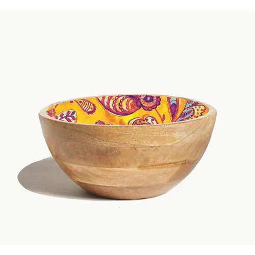 300ml Wooden Printed Bowl