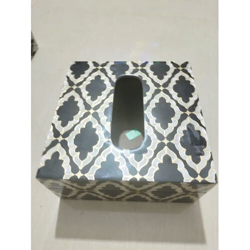 Square MDF Printed Tissue Box