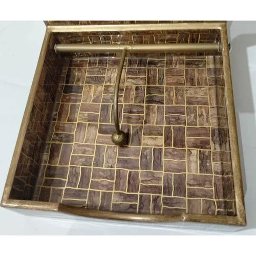 Square Wooden Paper Holder