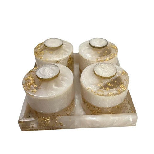 Resin Spice Jar Set - Size: 12 Inch