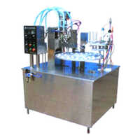 Cream Filling Machine - Stainless Steel, Silver, 220-440 Volt | Automatic Control Mode, 50 Containers Per Minute Capacity, Easy to Clean