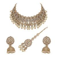 Wedding  Jewellery |Reverse AD Jewelry |Kundan Reverse AD Necklace| Mehandi Plated |Gift for Her| Wedding collection.