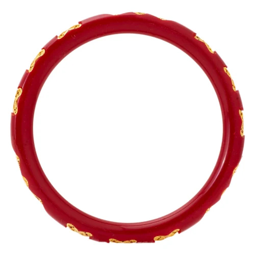 LB 285 Ladies Red Plastic Bangle