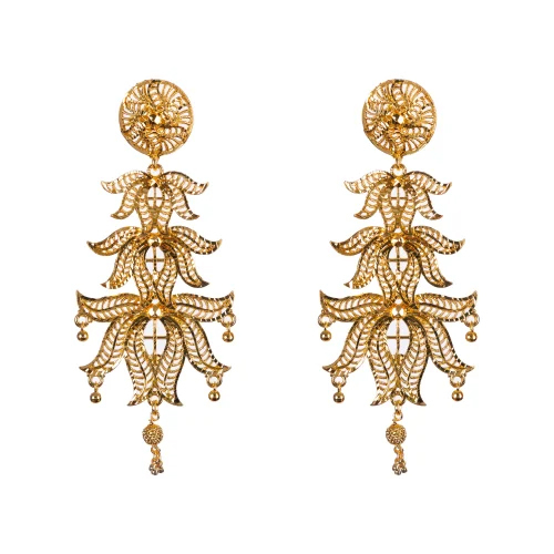 Golden 002 Ladies Earrings