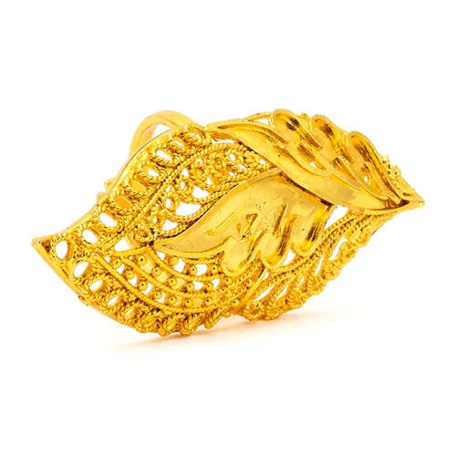 4mm Gold Plated Imitation Ring - Color: Golden