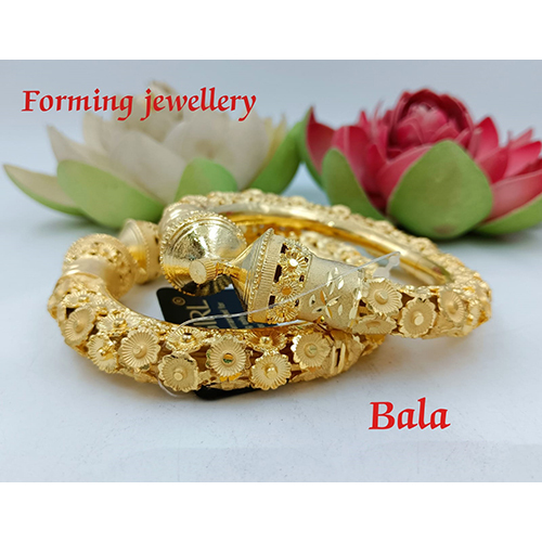 Ladies  Bala Bangles - Color: Golden