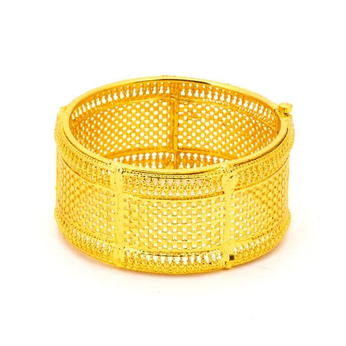 Flb 216 Imitation Gold Plated Bangle - Color: Golden