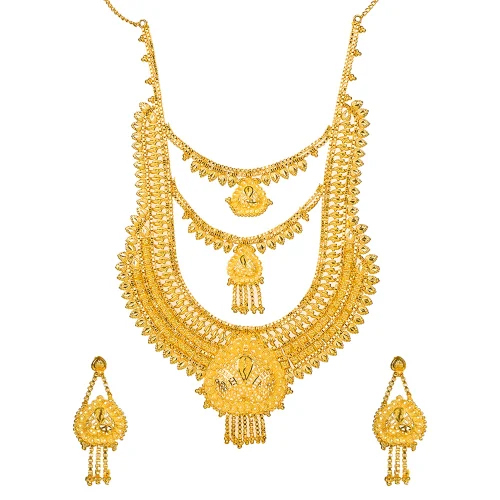 14C Necklace Set - Color: Golden