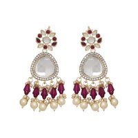 Kundan Earrings |Traditional Earring| Floral Charm Earrings| Wedding Earring | Gold plated Earring |Gift for her...