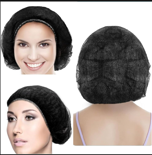 bouffant cap black