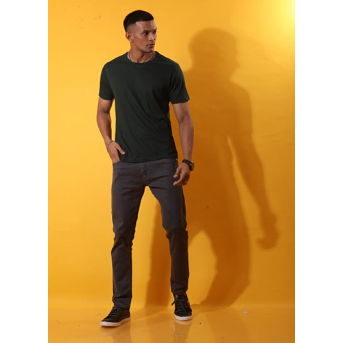 Mens Round Neck Cotton T-Shirt