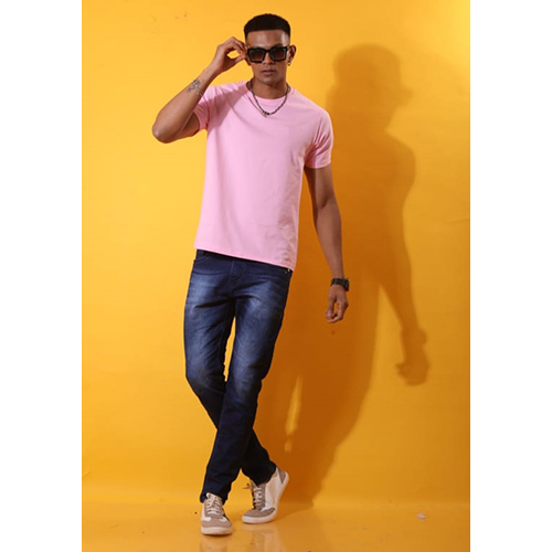 Mens Half Sleeves Plain T-Shirt