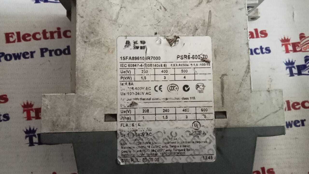 ABB PSR6-600-70 SOFT STARTER