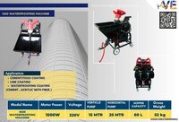 1600 Waterproofing Machine - Color: Black