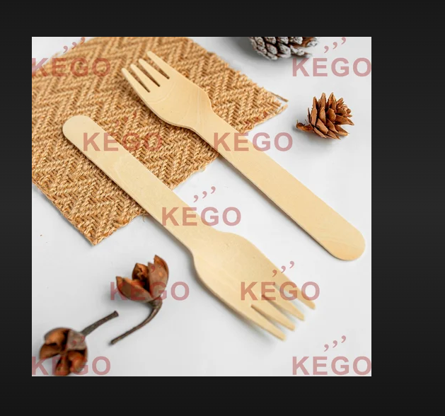 Wooden Fork - 140 mm | Elegant Design, Eco-Friendly Material, Lightweight for Easy Handling, Ideal for Serving and Tasting 
