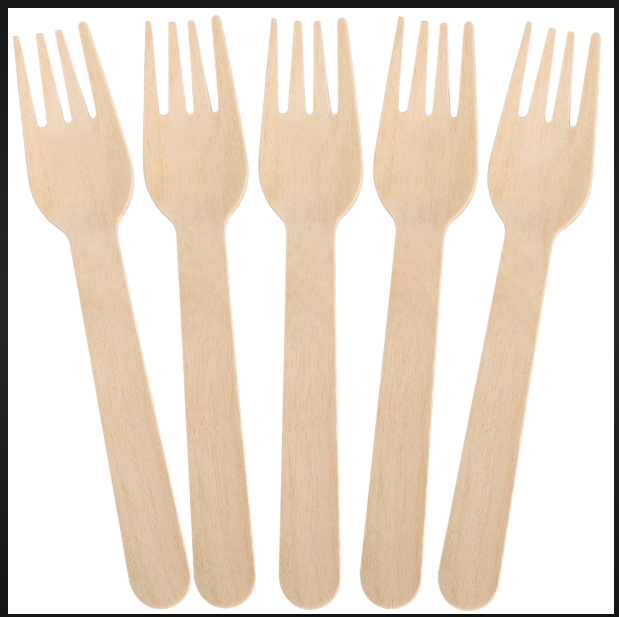 Wooden Fork - 140 mm | Elegant Design, Eco-Friendly Material, Lightweight for Easy Handling, Ideal for Serving and Tasting