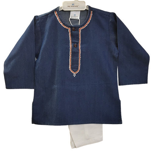 Kids Casual Basic Kurta Payjama - Feature: Washable