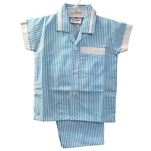 Kids Woven Night Suit - Feature: Washable