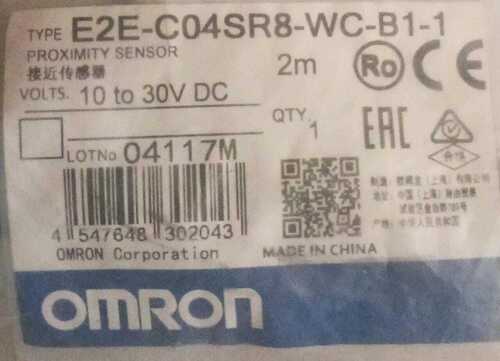 Omron Proximity Sensor, E2E-C04Sr8-Wc-B1-1 - Cable Length: 2M Meter (M)