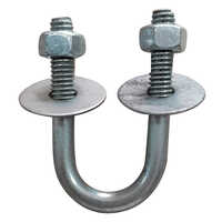 U Bolt Clamp - Stainless Steel, Various Sizes Available, Silver Color - Durable Saddle Structure For Secure Pipe And Tube Fastening