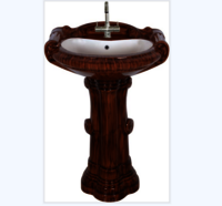 Designer Big Sterling Wash Basin - Color: Brown