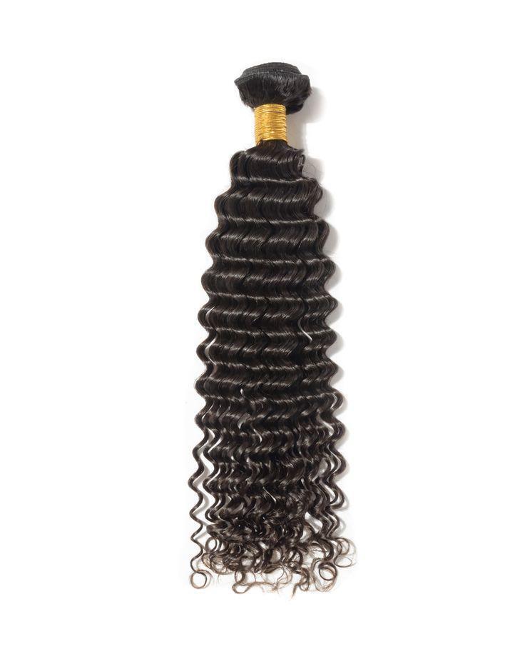 Black Steam Curly Human Hair Machine Weft Extensions