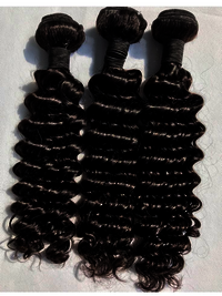 Black Steam Curly Human Hair Machine Weft Extensions