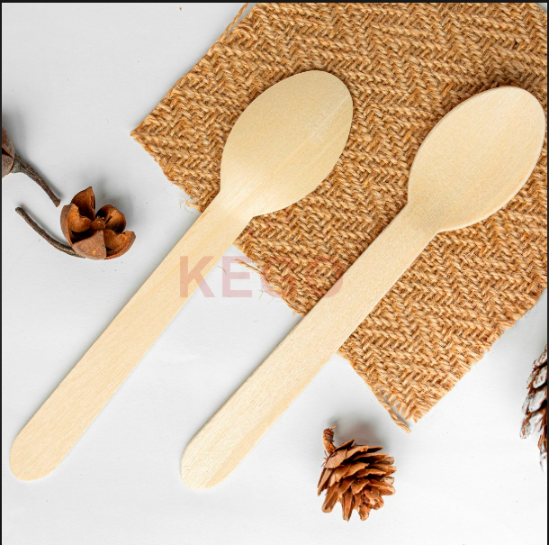 Wooden Spoon - Natural Wood Material, 12 Inches Long | Ideal for Cooking, Serving, and Baking with Ergonomic Grip