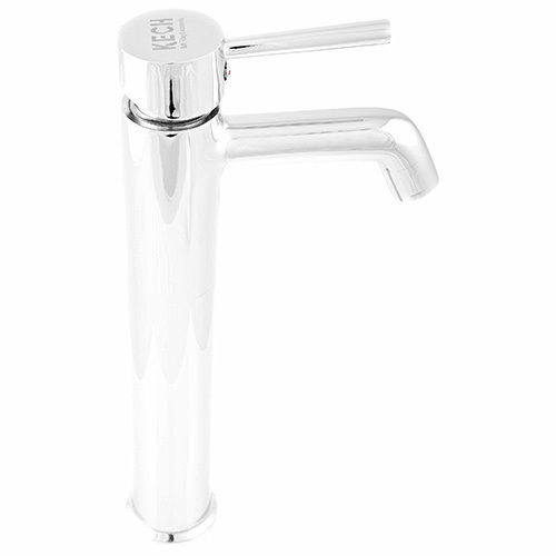 Extended Single Lever Basin Mixer With 24 Braided Pipe - Color: Silver